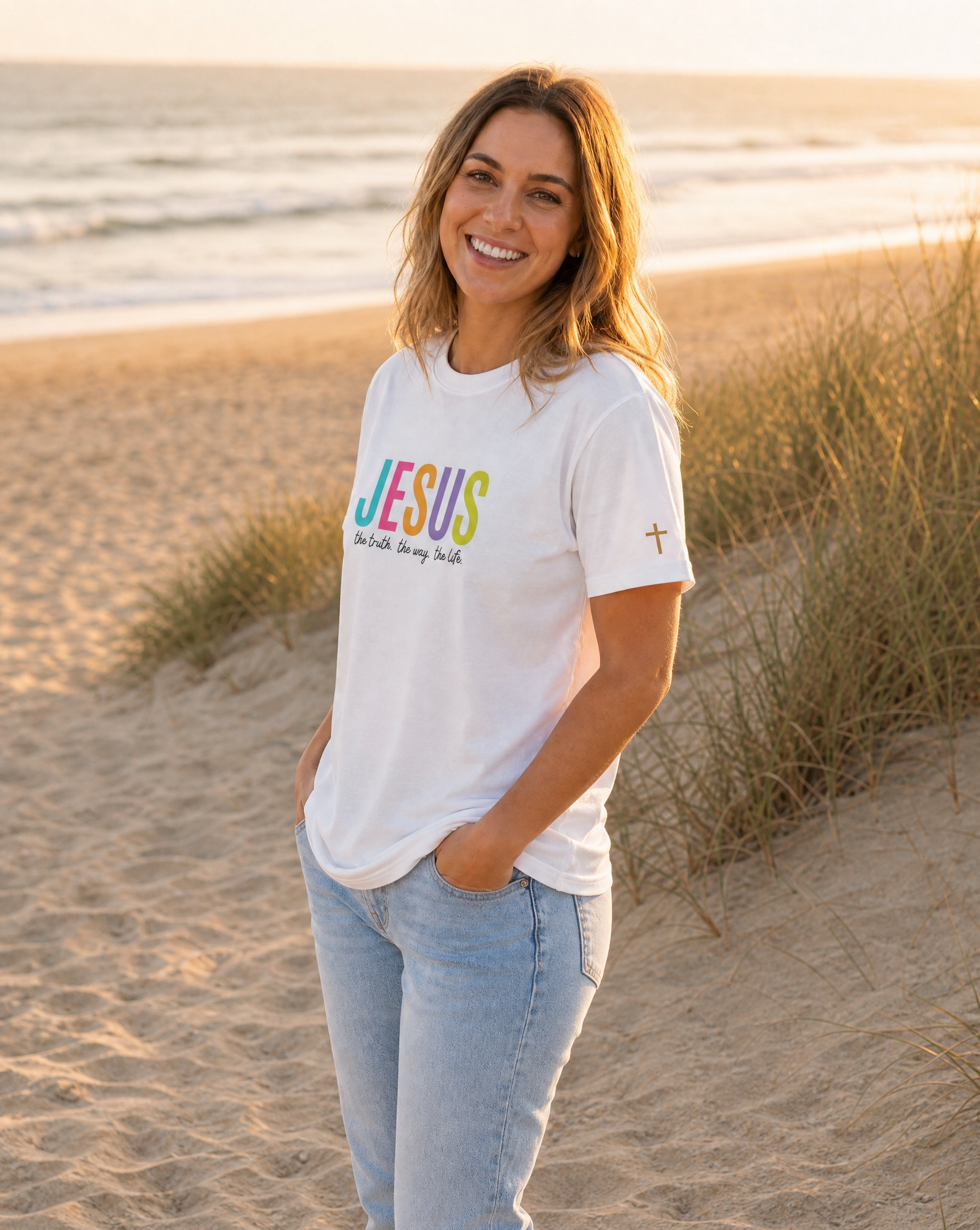Jesus The Truth The Way The Life Organic Cotton Tee