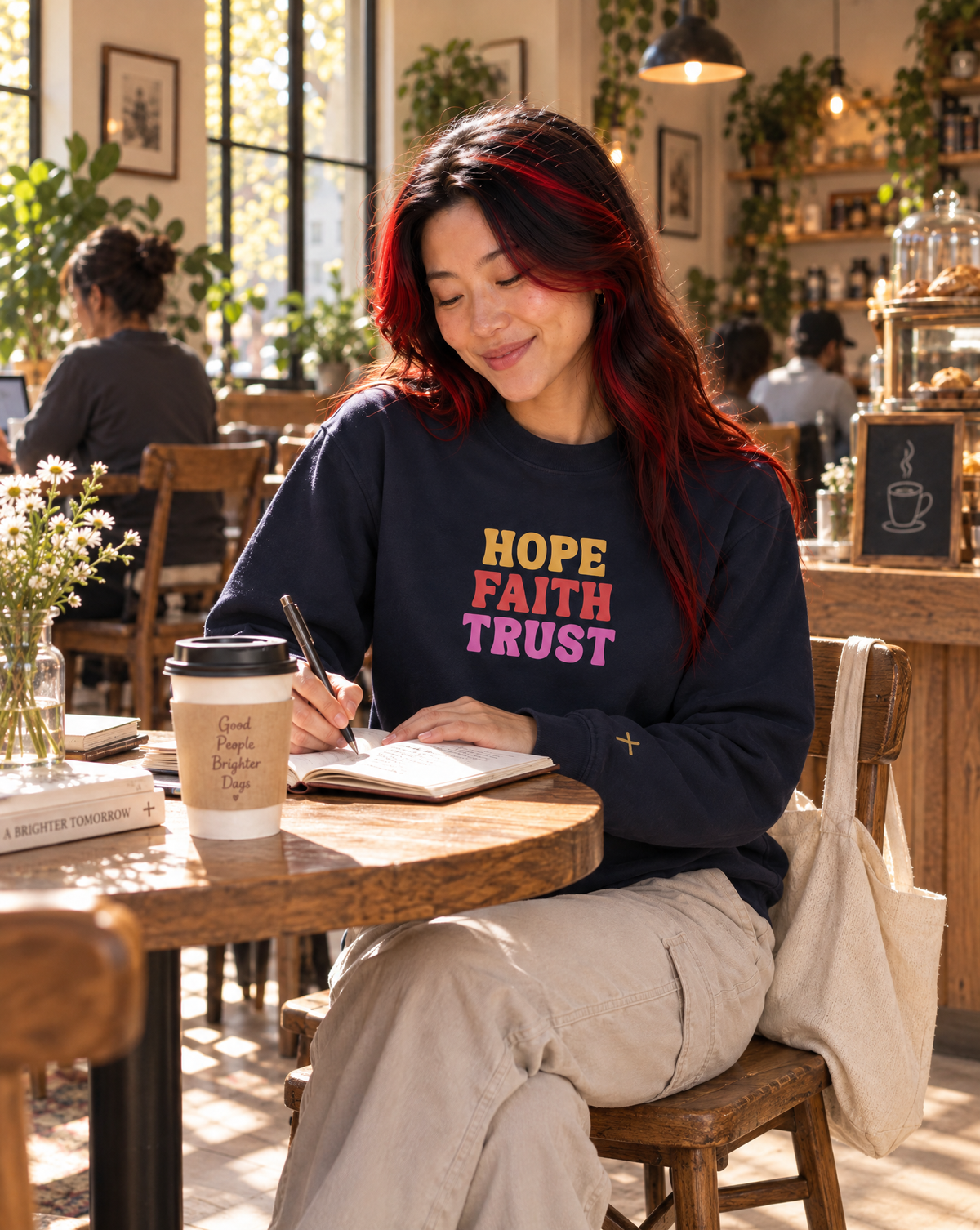 Hope Faith Trust, Printed Sweatshirt