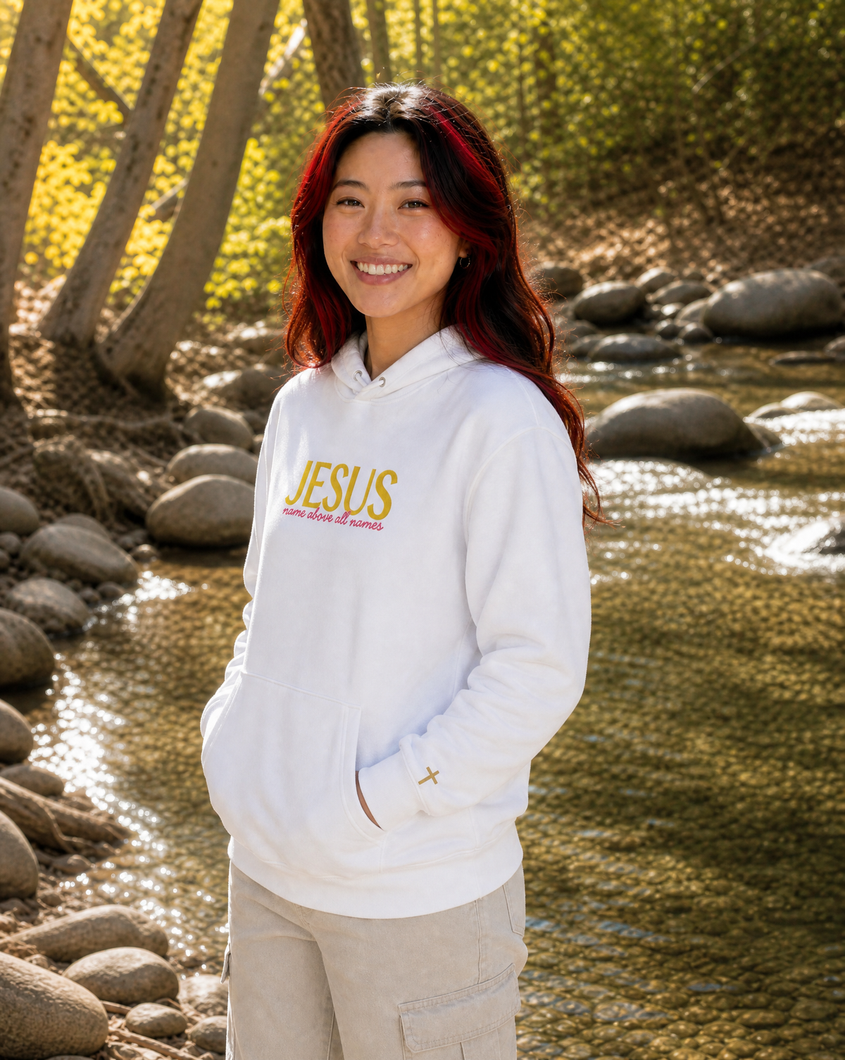 Jesus - Name Above All Names, Embroidered Hoodie