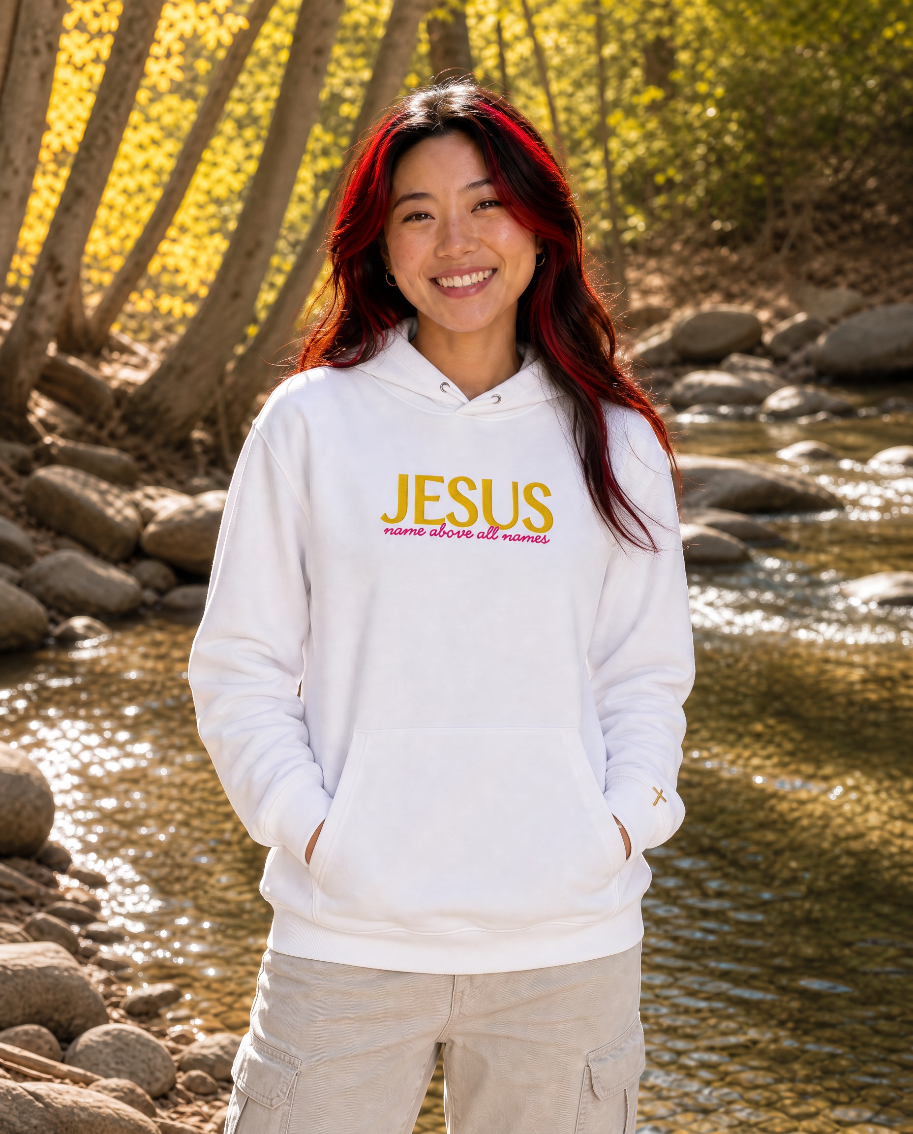 Jesus - Name Above All Names, Embroidered Hoodie