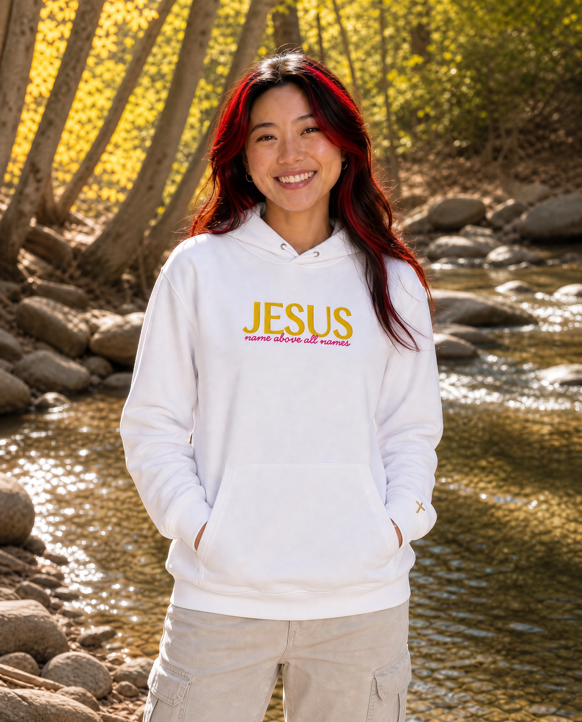 Jesus - Name Above All Names, Embroidered Hoodie