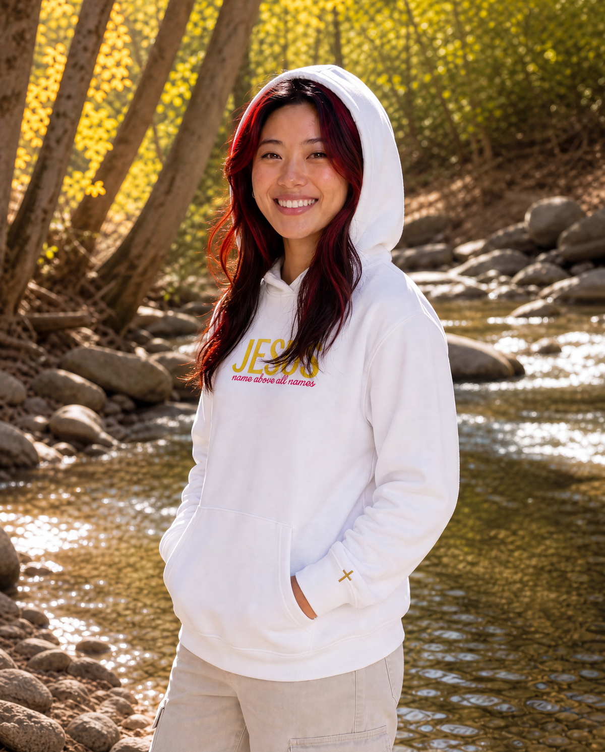 Jesus - Name Above All Names, Embroidered Hoodie