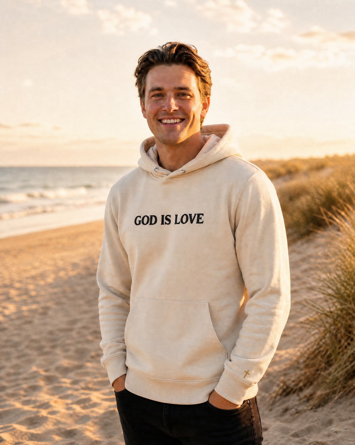 God Is Love - Embroidered Hoodie