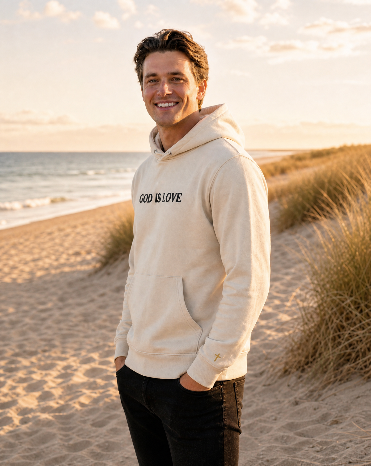God Is Love - Embroidered Hoodie