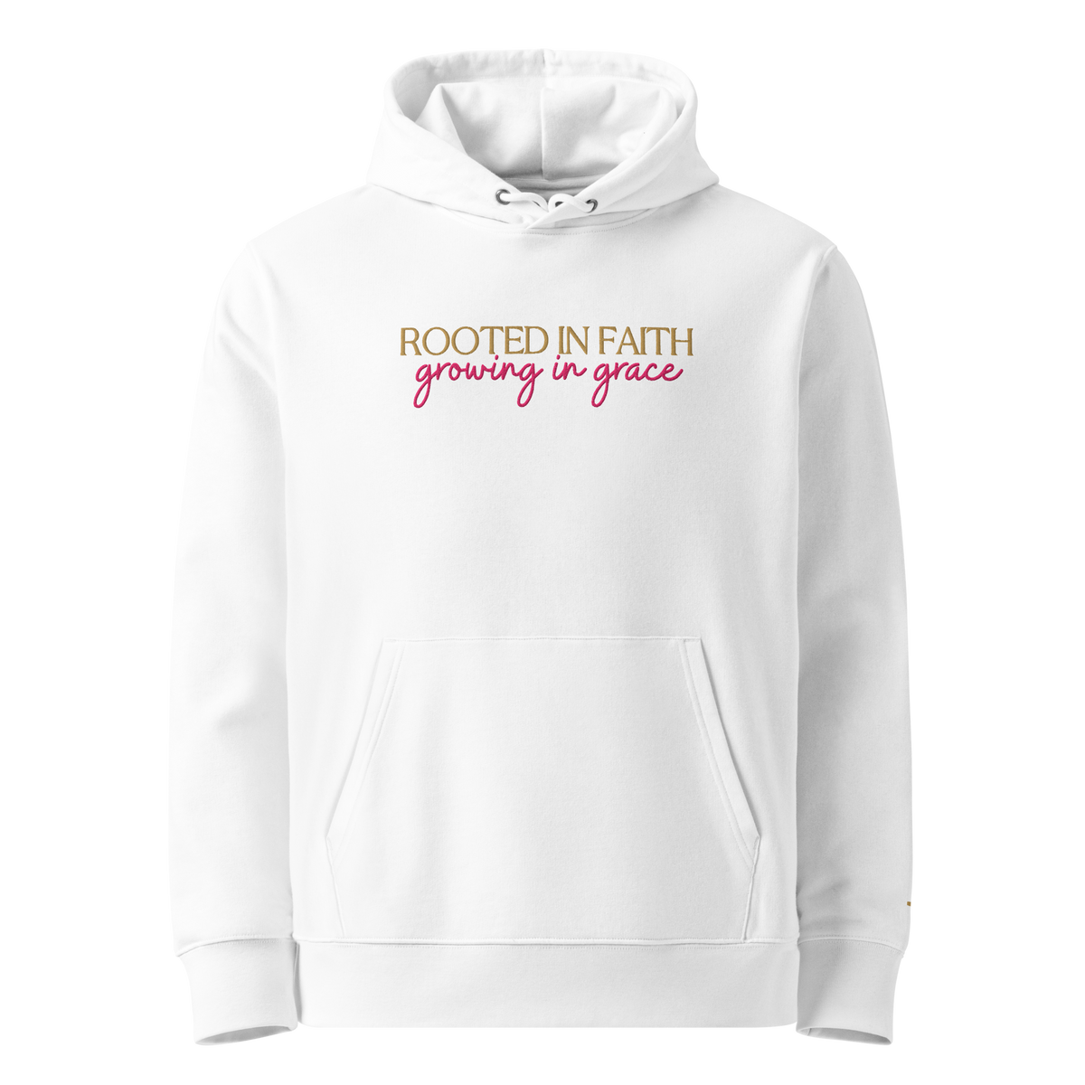 Rooted In Faith, Growing In Grace - Embroidered Hoodie