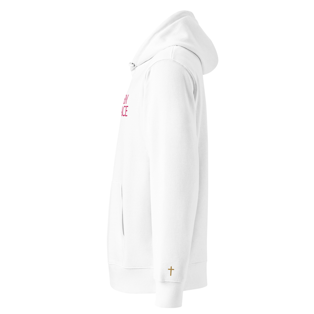 Saved By His Grace, Embroidered Hoodie