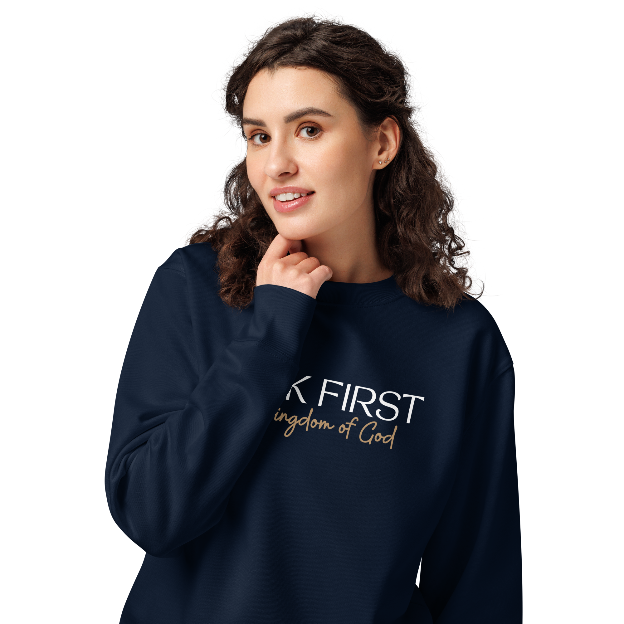 Seek First The Kingdom Of God, Printed Sweatshirt
