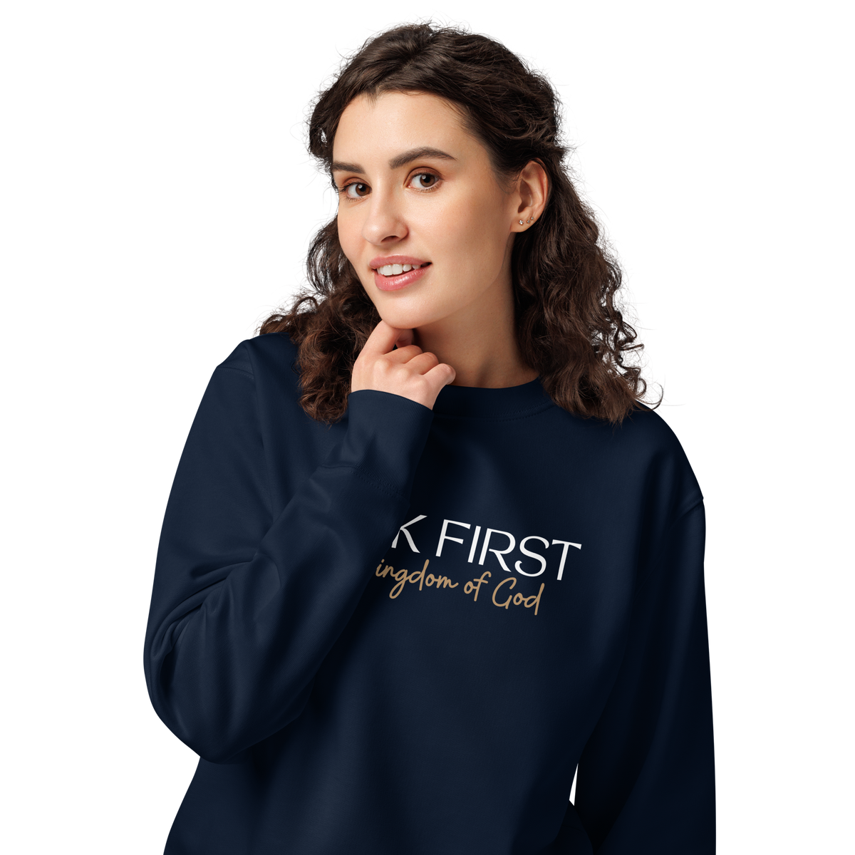 Seek First The Kingdom Of God, Printed Sweatshirt